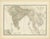 Antique Map of India and Ceylon, 1875 For Sale