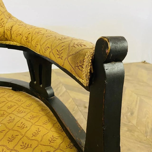 Edwardian English Low Armchair, 1900s For Sale - Image 9 of 11