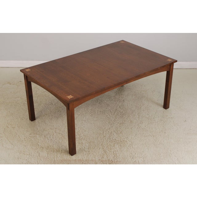 Arts & Crafts Stickley Harvey Ellis Arts & Crafts Dining Room Table For Sale - Image 3 of 18
