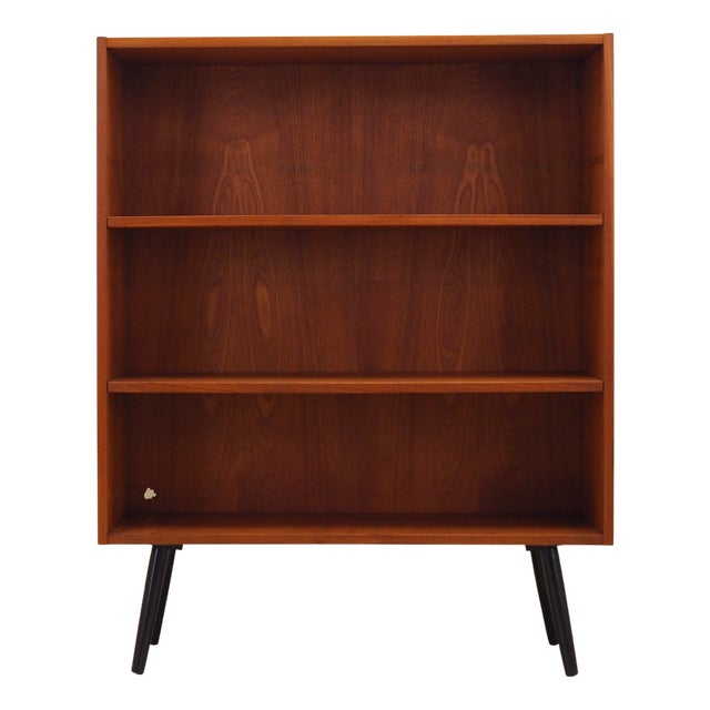 Danish Teak Bookcase, 1970s For Sale