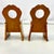 1970s Vintage Child-Size Folk Art Brutalist Gustavian Pine Side Chair - A Pair For Sale - Image 9 of 11