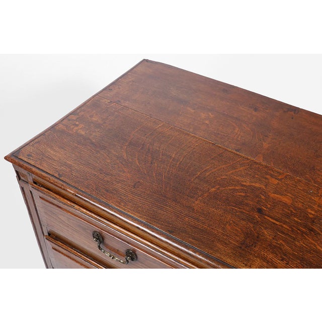 French Rustic Chest of 3 Drawers in Oak, 1850s For Sale - Image 11 of 16