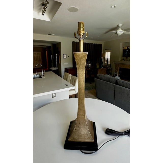 Single Stuart Ross James for Hansen Bronze Table Lamp For Sale - Image 9 of 12