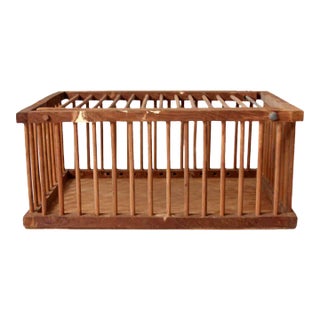 Vintage Wooden Farm Crate For Sale