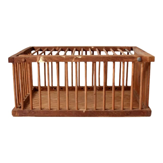 Vintage Wooden Farm Crate For Sale