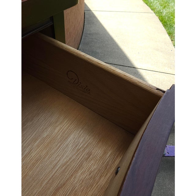 Dixie Furniture Mid Century Federal Style Mahogany Chest on Chest of Drawers For Sale - Image 10 of 12