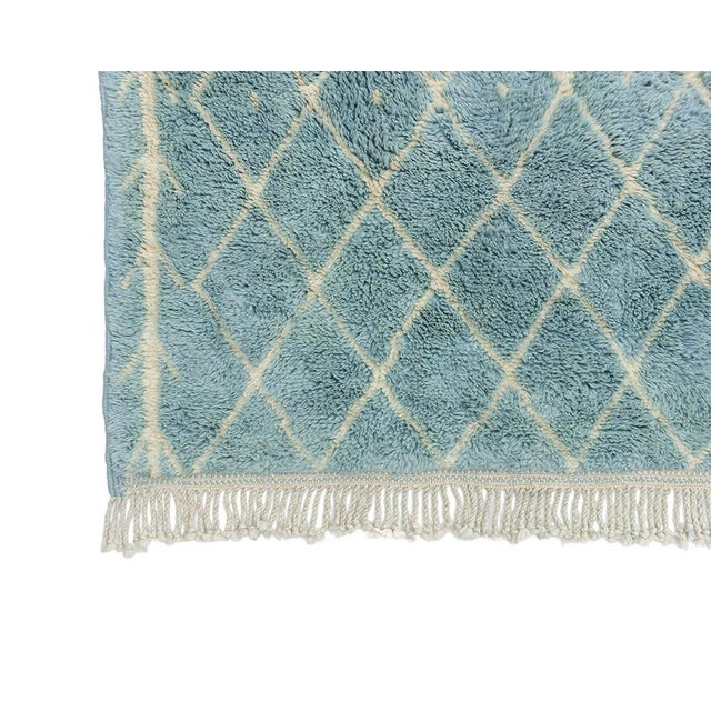 Premium Hand-Knotted Moroccan Wool Rug | 11'0" X 7'4" | One of a Kind For Sale - Image 4 of 9