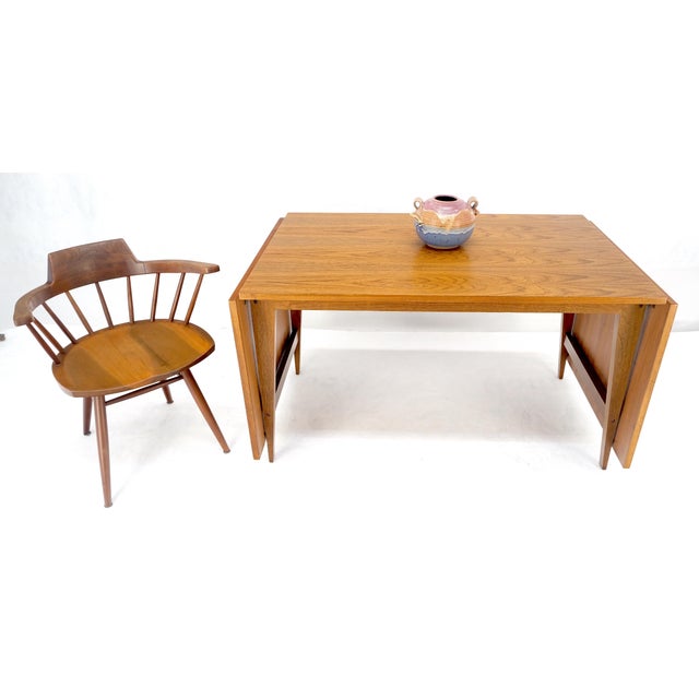Cado Paul Cadovious Danish Mid Century Modern Teak Drop Leaves Dining Table MINT For Sale - Image 12 of 18
