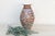 1960s Elegant Rust & Blue Floral Vase For Sale - Image 5 of 9