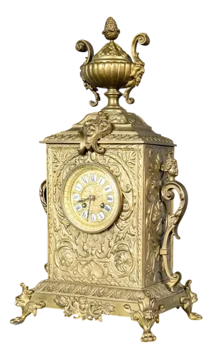 Table Clock in Brass