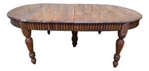 19th Century Louis-Philippe Wood Two Parts Oval Table
