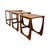 Mid-Century Modern Teak Nesting Tables | Vintage Danish Style Sculptural Side Tables (Set of 3). For Sale - Image 4 of 10