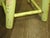 Vintage French Country Lime Green Rustic Footstool Stool W a Child Pictured For Sale - Image 14 of 16