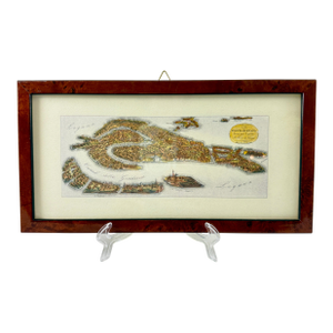 Hand-Colored Etching, the Venetian Lagoon, Italy – Framed