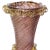 Barovier & Toso Vintage Murano Barovier Toso Amethyst Gold Flecks Italian Art Deco Glass Footed Flower Vase For Sale - Image 4 of 9