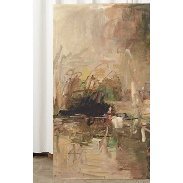 Abstract Tom Lieber "Caldron" 1992 Large Abstract Painting For Sale - Image 3 of 13