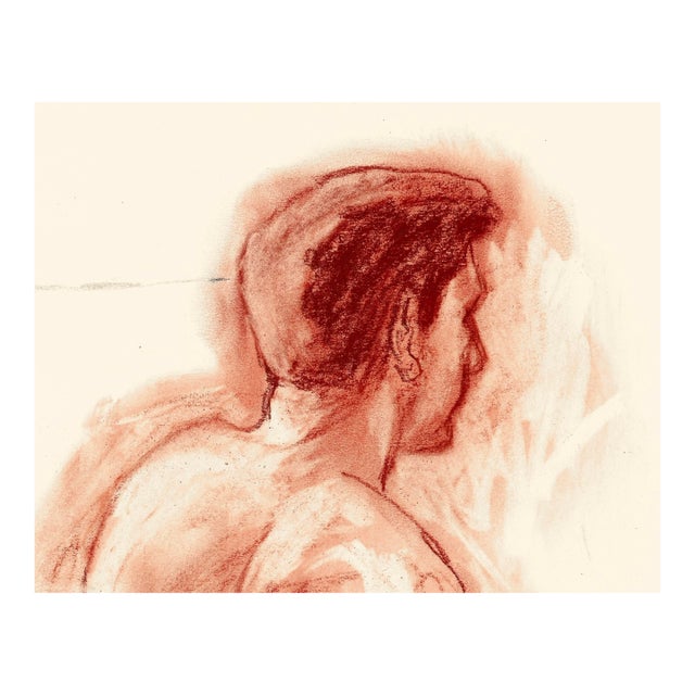 1990s Neil Meitzler Male Figure Drawing For Sale