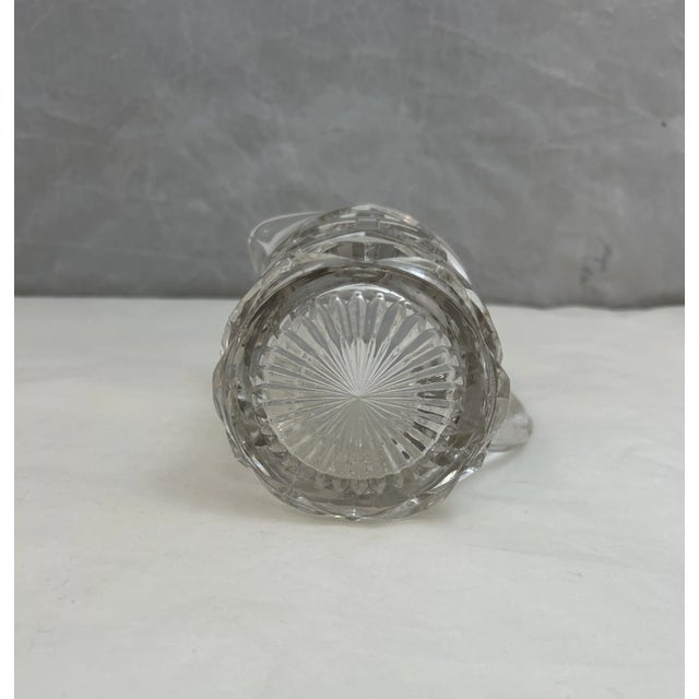 Antique Eapg Dalzell Gilmore & Leighton Small Glass Pitcher Bullseye Pattern For Sale In West Palm - Image 6 of 8