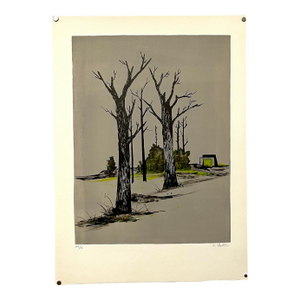 Karl Fortess, Lithograph Belgian American Surrealism Wpa Modernist Karl Fortess Surrealist Art