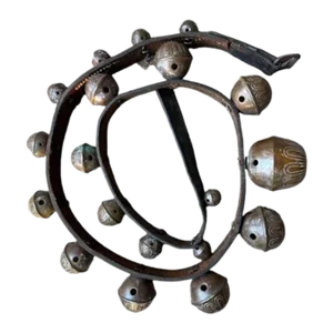 1900s Sleigh Bells on Leather Strap Graduated