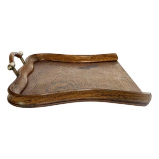 Dustpan in Wood and Brass, 1930s For Sale