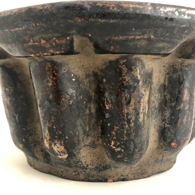 Antique French Sandstone Bundt Pan For Sale - Image 9 of 10