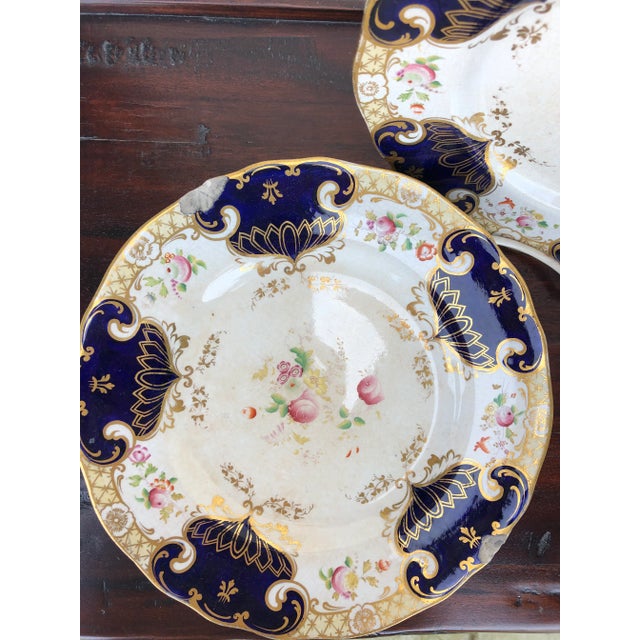 Mid 19th Century Mid-1800's English Ironstone China Plate #4 For Sale - Image 5 of 6