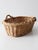Mid 20th Century Vintage Wicker Gathering Basket With Handles For Sale - Image 5 of 13
