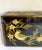 Vintage Chinoiserie Faceted Black Lacquer Bird and Blossom Jewel Box For Sale - Image 12 of 12
