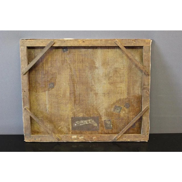 Lively Village Painting, 1846, Oil on Canvas For Sale - Image 7 of 13