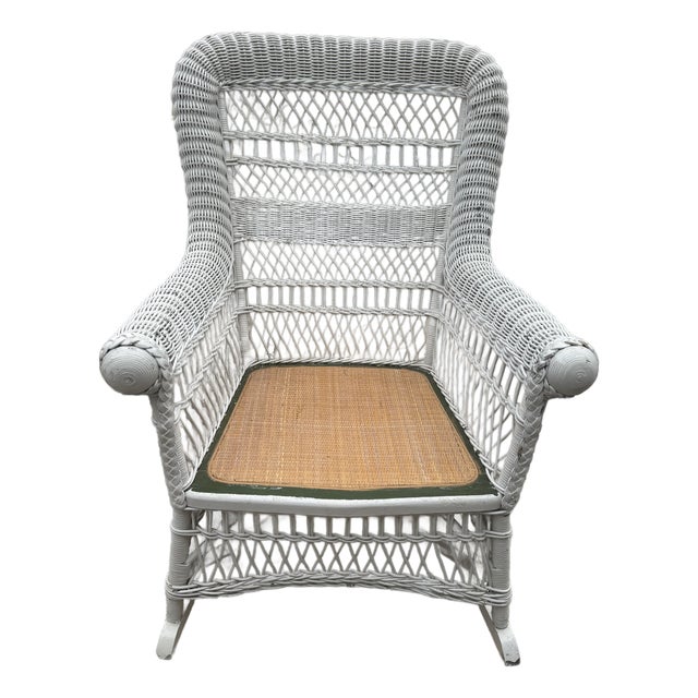 1920s Heywood Wakefield Wicker Rocker For Sale