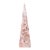 Pink Marble Obelisk With Dramatic Veining For Sale
