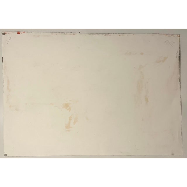 Gray Tom Lieber, Large Abstract Expressionist Color Monotype Oil Painting Tom Lieber Mixed Media, 1987 For Sale - Image 8 of 11