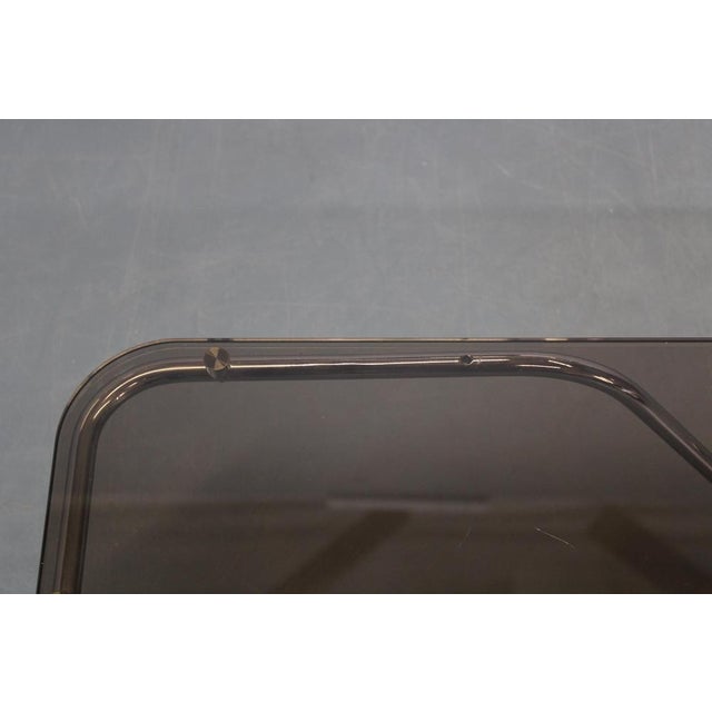 1970s Mid-Century Smoked Glass Coffee Table, Italy, 1970s For Sale - Image 5 of 12