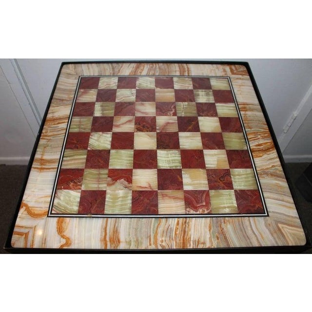 Mid 20th Century Amazing Oversize Marble Game Table For Sale - Image 4 of 7