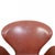 Vintage Swan Chair in Red Patinated Leather by Arne Jacobsen, 1960s For Sale - Image 4 of 13