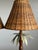These are a beautiful pair of antique English mahogany lamps with metal palm fronds & wood bamboo style stems. Both have...