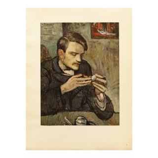 1948 After Pablo Picasso "The Absinthe Drinker", First Edition Parisian Offset Lithograph For Sale