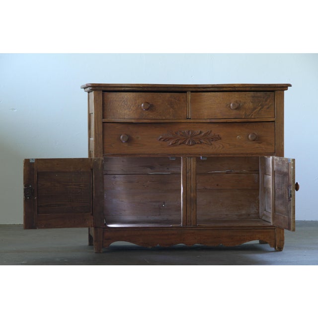 Vintage Farmhouse Danish Commode in Oak, 1890s For Sale - Image 10 of 18