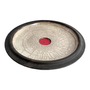 Late 20th Century Studio Pottery Raku Display Platter
