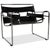 Wassily Chair Leather Armchair Black Chair by Marcel Breuer for Knoll Inc. For Sale - Image 14 of 14