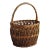 Vintage European-Style Harvest Basket For Sale