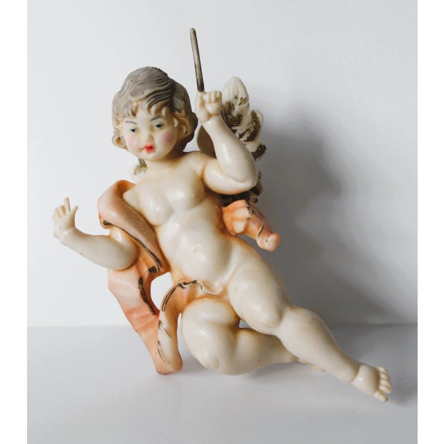 Figurative Italian Christmas Holiday Cherub Ornaments S/3 For Sale - Image 4 of 6