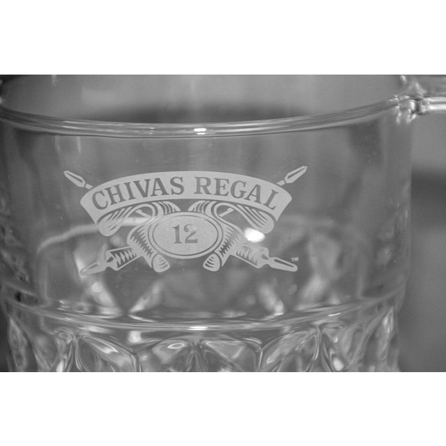 Vintage Heavy Cut Glass Ice Bucket Chivas Regal France 1980s For Sale - Image 11 of 12