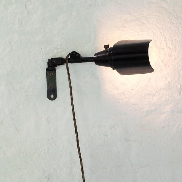 Wall Lamp attributed to Curt Fischer for Midgard Industriewerke Auma, 1930s, in Very Good conditions. Designed 1920 to...