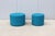 Modern Modern Boost Round Ottomans in Tropic Blue Silicone by Ofs and Carolina - A Pair For Sale - Image 3 of 18