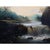Oil painting on canvas, from the Nordic (Austrian/German) school, depicting a landscape with river rapids. The canvas is...
