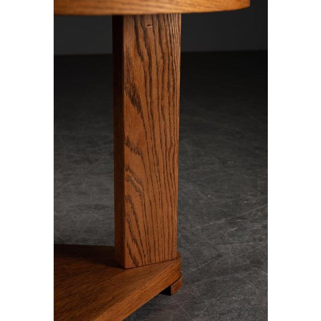 Brown French Art Deco Side Table, 1930s For Sale - Image 8 of 12