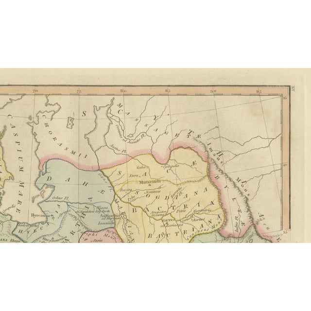 Paper Parthian Empire Map of Arsacid Middle East and Bactria from Wilkinson, London, 1817 For Sale - Image 7 of 9