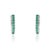 VR Jewels VRJewels Round Cut Emerald & Diamond Transitional Hoop Earrings in 18k Gold- A Pair For Sale - Image 4 of 17